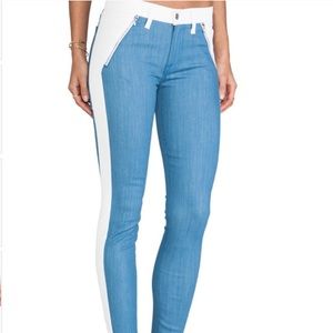 7 FOR ALL MANKIND Denim White Skinny Stretch Jeans